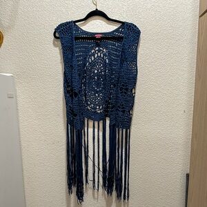 NWOT - Rock & Roll - Crochet Vest - Size XL